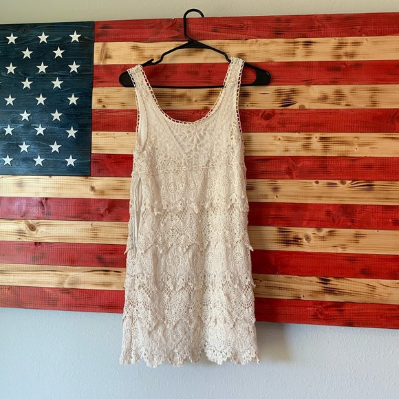 Starring at Stars Ad XS cream/white lace overlay - Picture 2 of 2